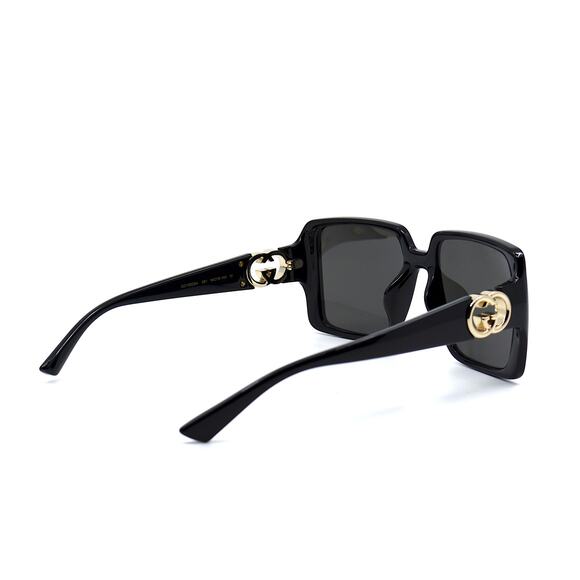 NEW Gucci GG1692SA 001 Black Frame Dark Grey Lenses 100% Authentic Sunglasses - Picture 7 of 14